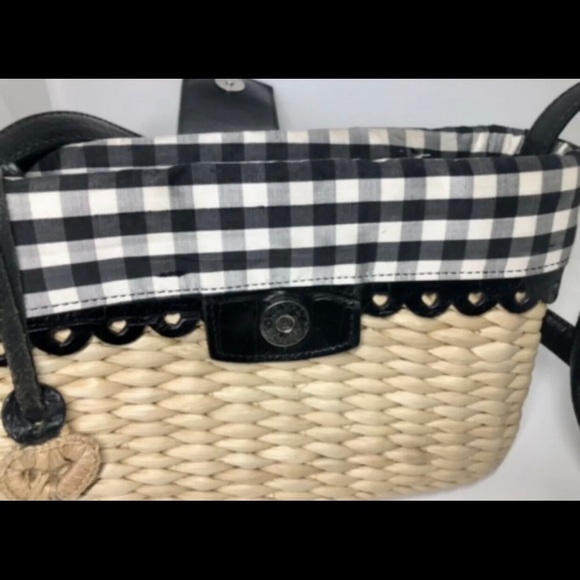 COPY - Brighton Wicker Straw Woven Handbag Box style Shoulder bag Rectangular C… - Picture 6 of 10